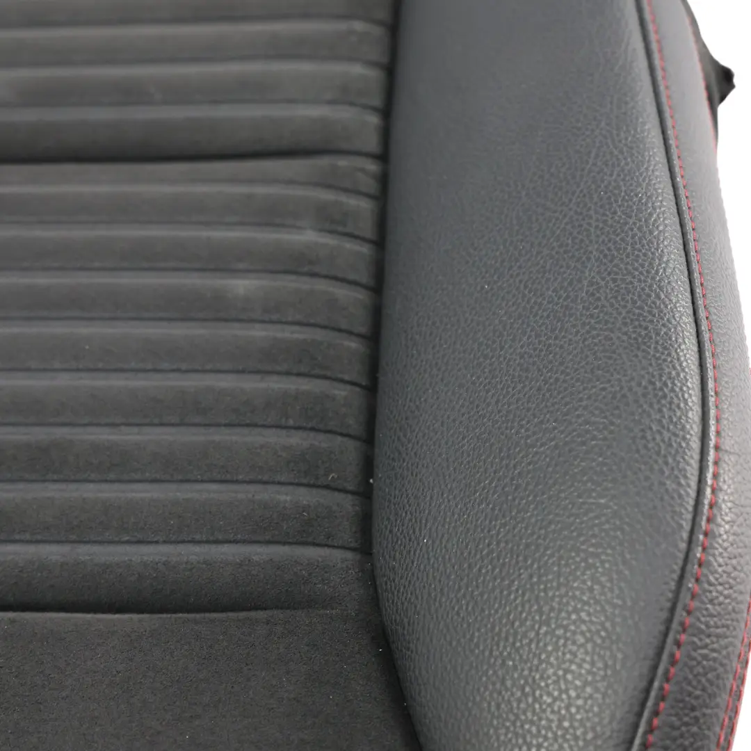 Panel AMG Front Right O/S Black Leather Alcantara to Mercedes W176 W246 Seat Cover with Part number A1769108902 Mercedes W176 W246 Seat Cover Panel AMG Front Right O/S Black Leather Alcantara - SKU A1769108902 - Part number A1769108902