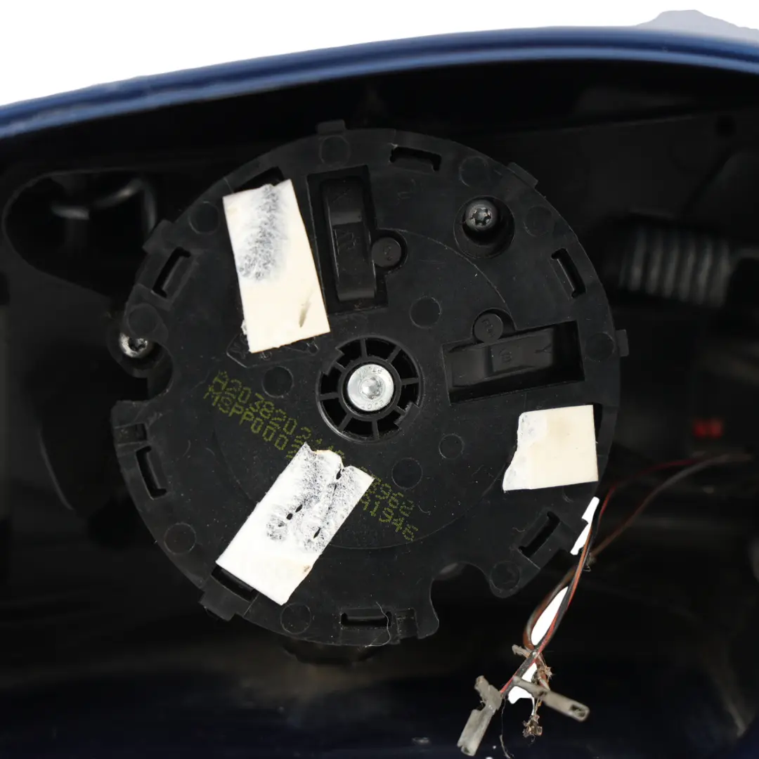 Wing Mirror Power Fold Door Left N/S Jaspis Blue Metallic - 345 to Mercedes W203 with Part number A2038106576 Mercedes W203 Wing Mirror Power Fold Door Left N/S Jaspis Blue Metallic - 345 - SKU rhd-A2038106576-JAS - Part number A2038106576