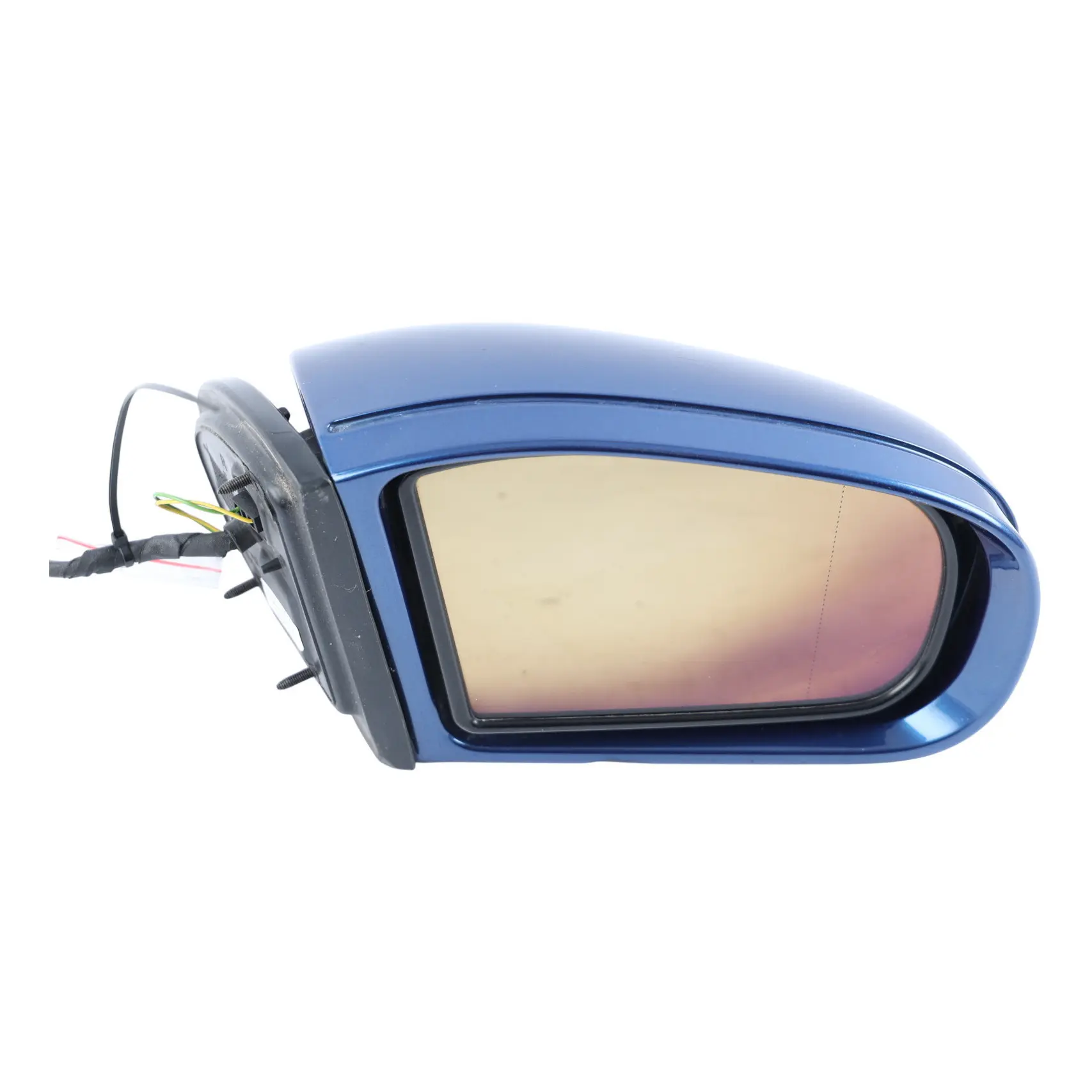 Mercedes W203 Wing Mirror Door Right O/S Auto Dip Power Fold Jaspis Blue - 345
