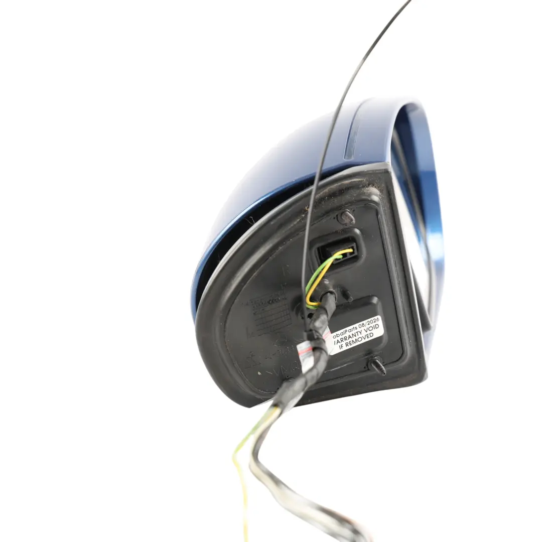 Mercedes W203 Wing Mirror Door Right O/S Auto Dip Power Fold Jaspis Blue - 345 - SKU rhd-A2038107276-JAS - Part number A2038107276