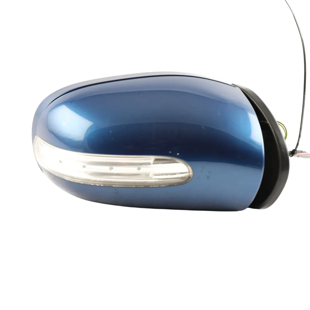 Mercedes W203 Wing Mirror Door Right O/S Auto Dip Power Fold Jaspis Blue - 345 - SKU rhd-A2038107276-JAS - Part number A2038107276