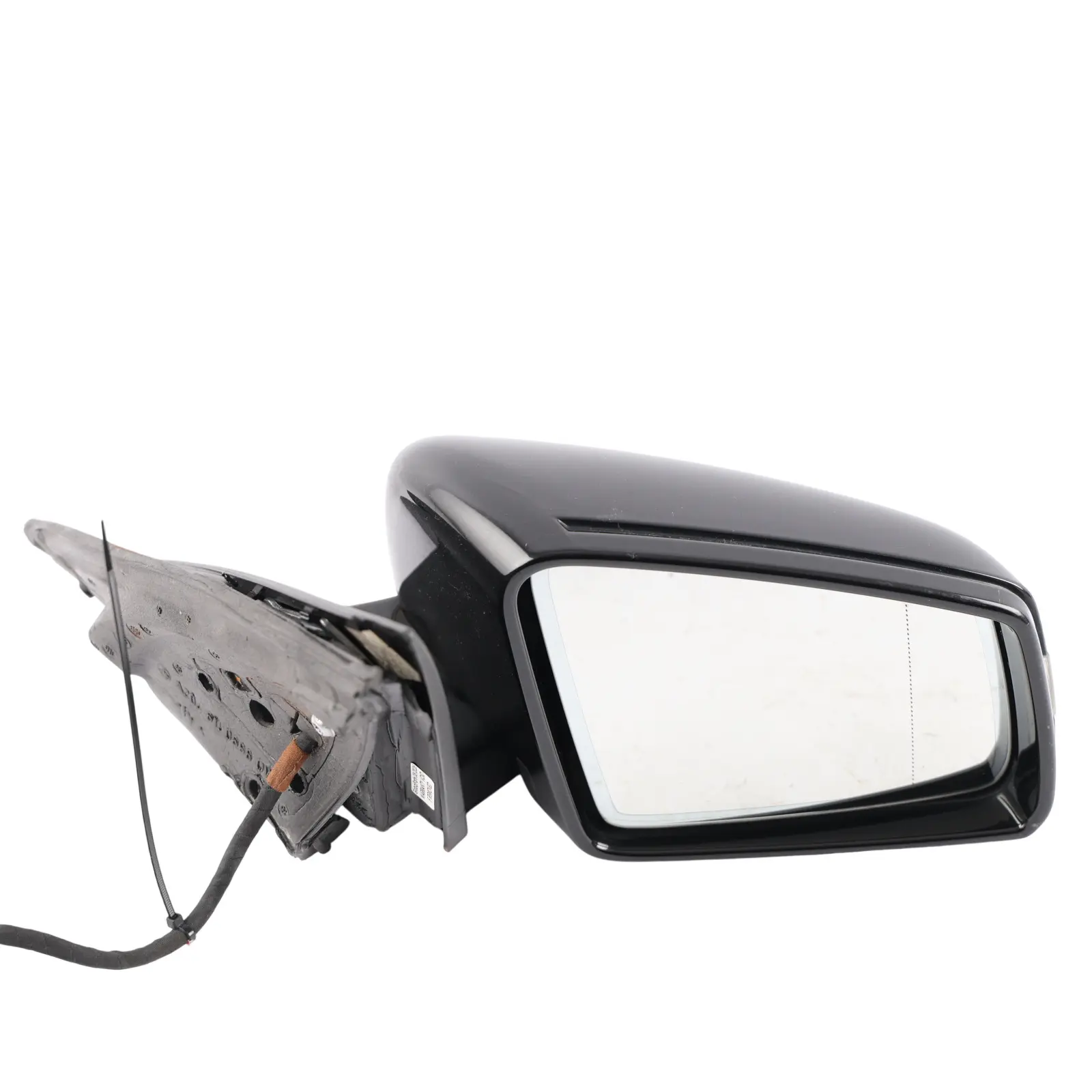 Mercedes W204 Wing Mirror Power Fold Door Right O/S Obsidian Black Metallic 197