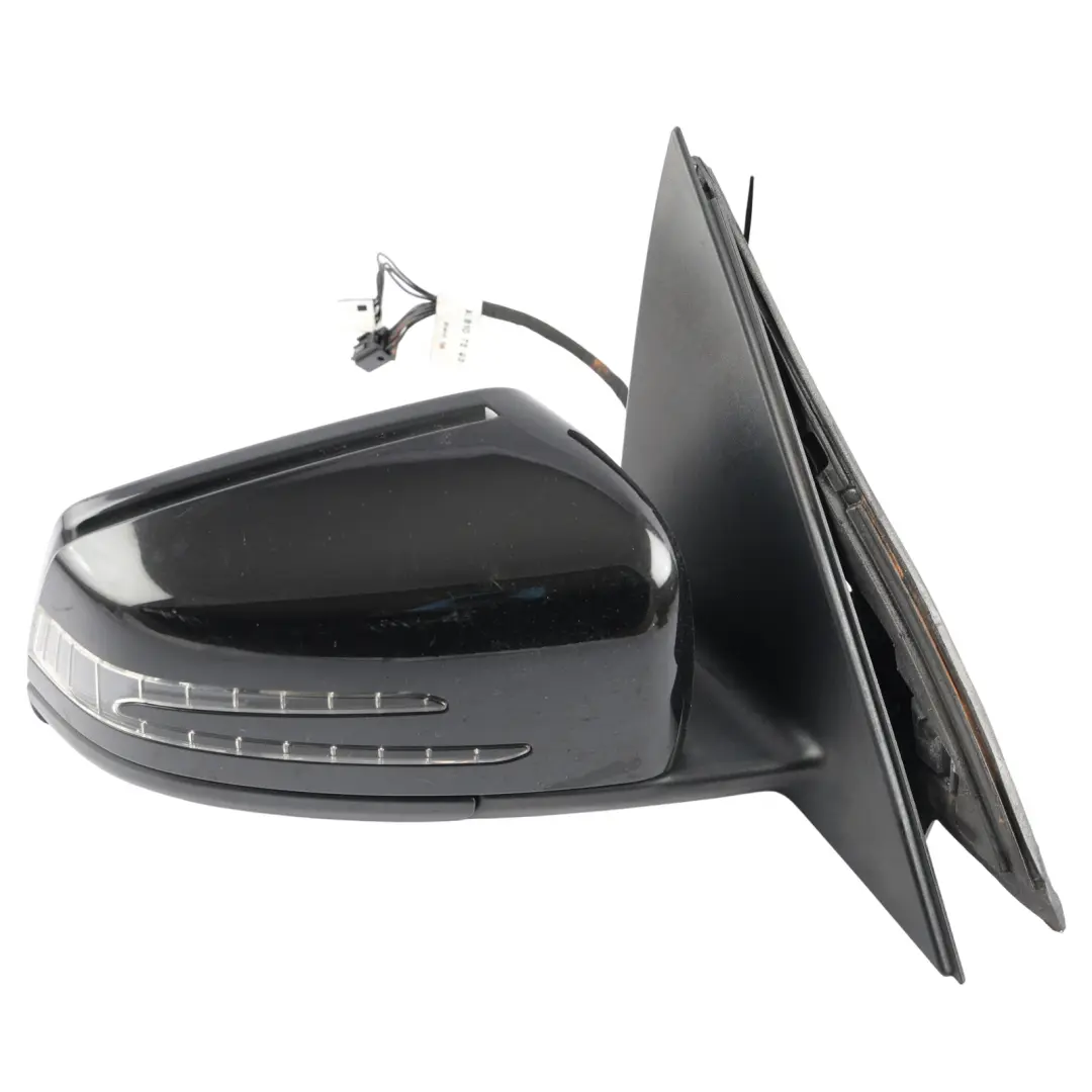 Mercedes W204 Wing Mirror Power Fold Door Right O/S Obsidian Black Metallic 197 - SKU RHD-A2048103076-OB1 - Part number A2048103076