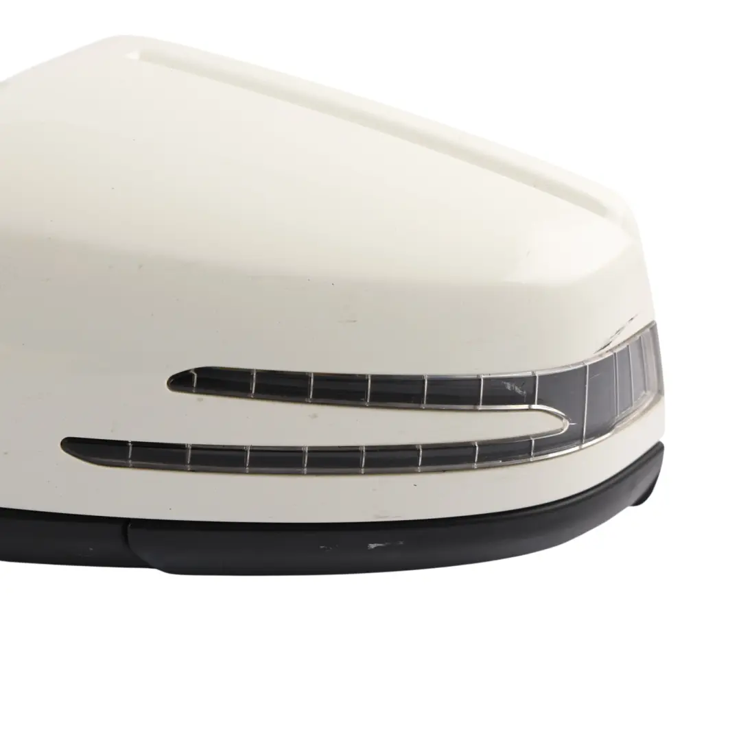 Mercedes W204 Wing Mirror Power Fold Auto Dimming Left N/S Calcite White - 650 - SKU RHD-A2048103176-CW - Part number A2048103176