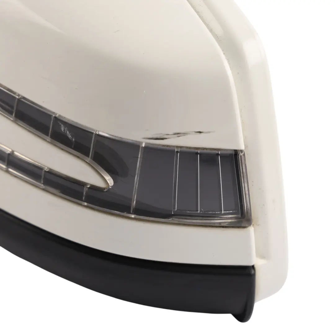 Mercedes W204 Wing Mirror Power Fold Auto Dimming Left N/S Calcite White - 650 - SKU RHD-A2048103176-CW - Part number A2048103176
