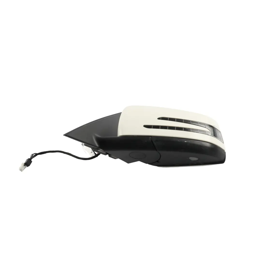Mercedes W204 Wing Mirror Power Fold Auto Dimming Left N/S Calcite White - 650 - SKU RHD-A2048103176-CW - Part number A2048103176