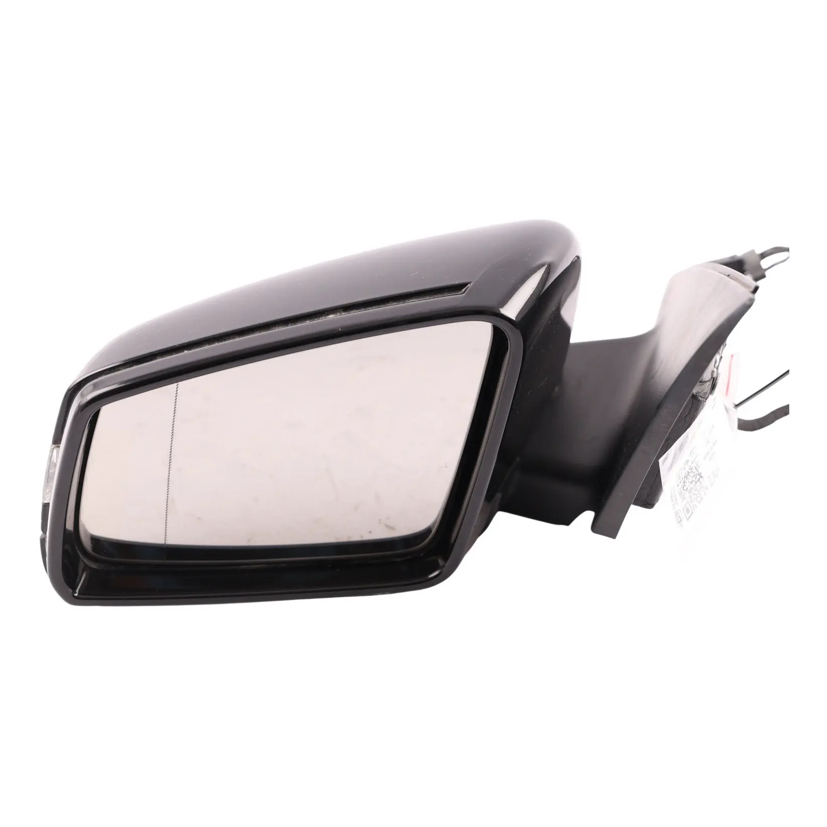 Mercedes W204 Wing Mirror Power Fold Auto Dip Door Left N/S Obsidian Black 197