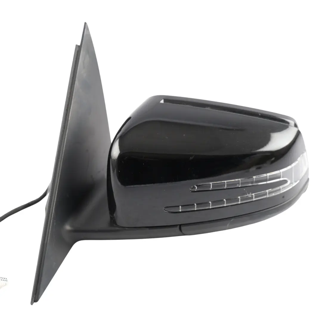 Mercedes W204 Wing Mirror Power Fold Auto Dip Door Left N/S Obsidian Black 197 - SKU RHD-A2048103976-OB1 - Part number A2048103976