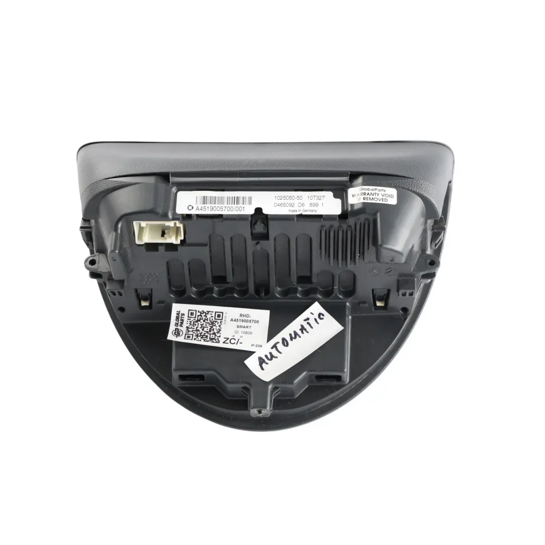 Smart Fortwo 451 Instrument Cluster Speedo Clock Display Brabus - SKU RHD-A4519005700 - Part number A4519005700