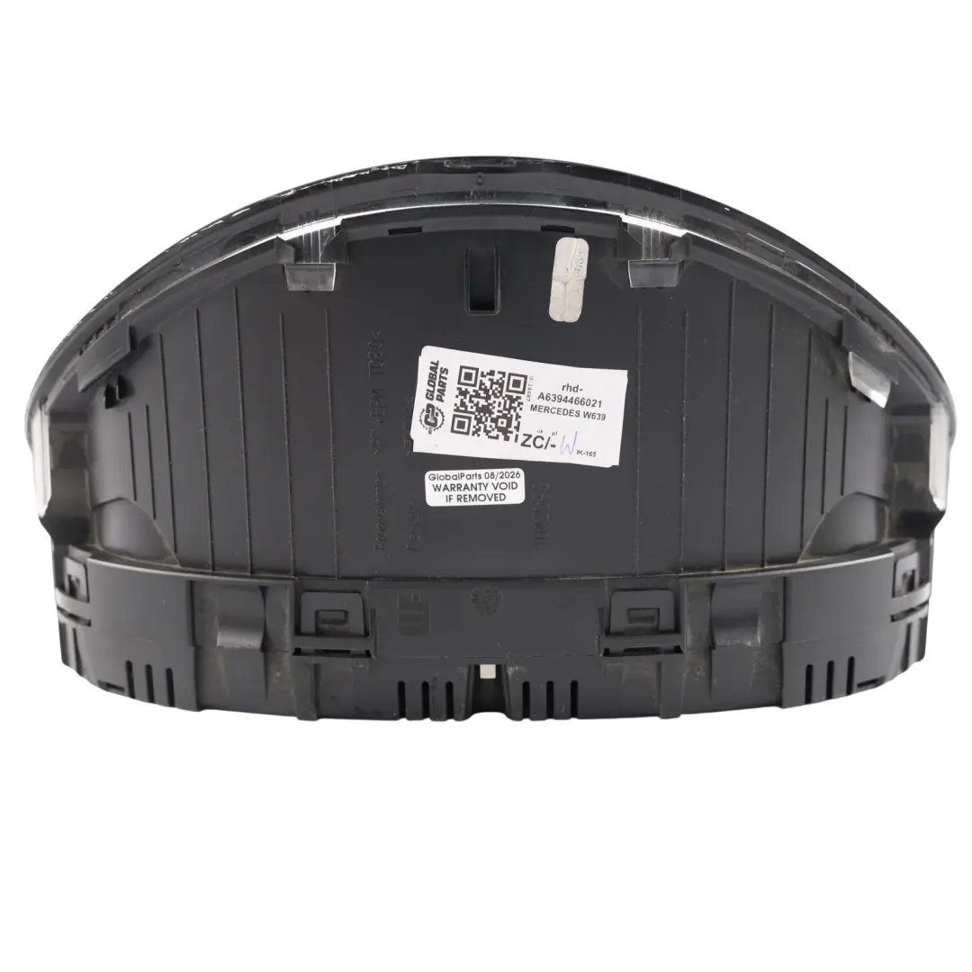 Instrument Cluster Speedo Clocks Manual to Mercedes Vito W639 Diesel with Part number A6394466021 Mercedes Vito W639 Diesel Instrument Cluster Speedo Clocks Manual - SKU rhd-A6394466021 - Part number A6394466021