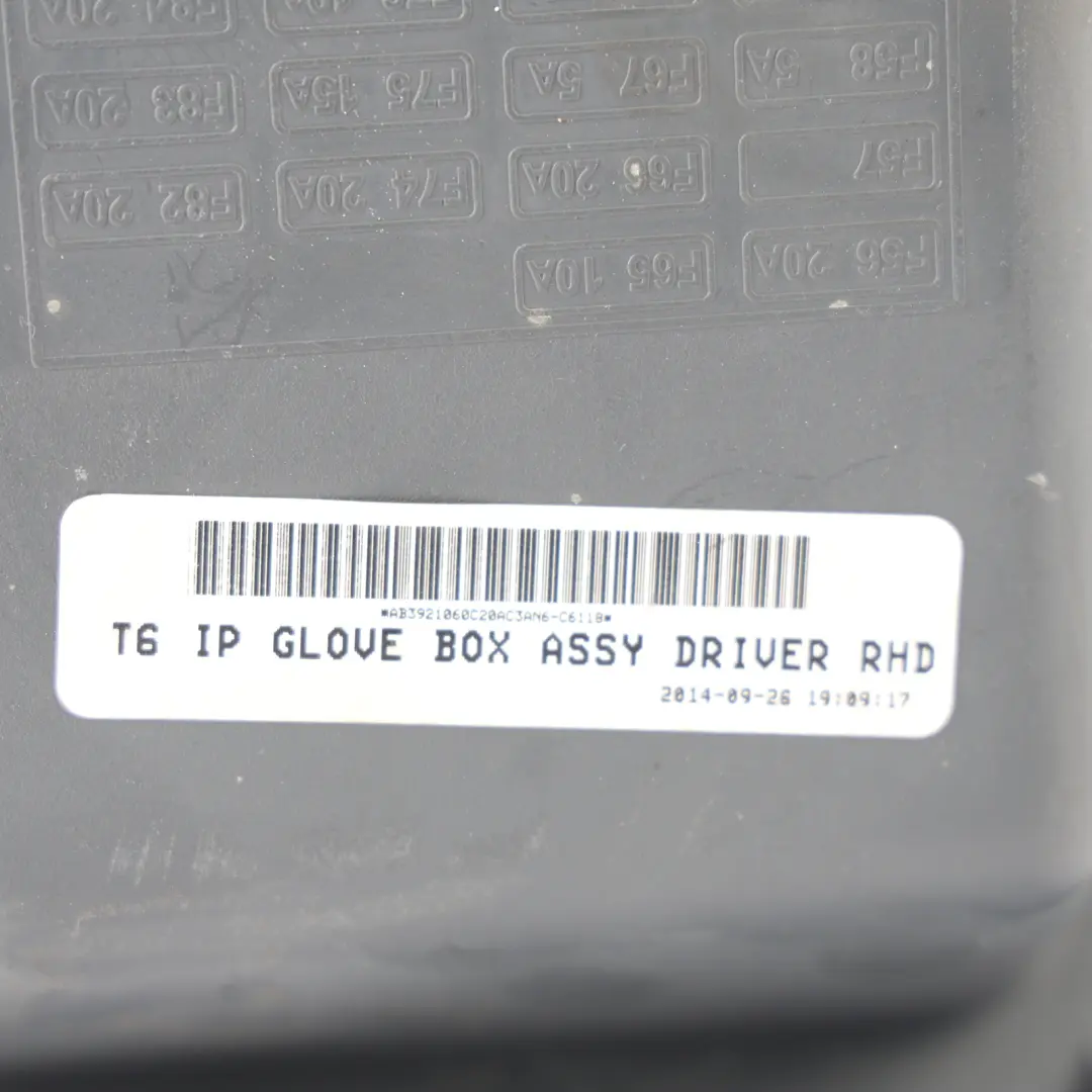 Ford Ranger Mk6 Glove Stowage Compartment Passenger Left N/S - SKU RHD-AB39-21060C20-ABW - Part number AB39-21060C20-ABW
