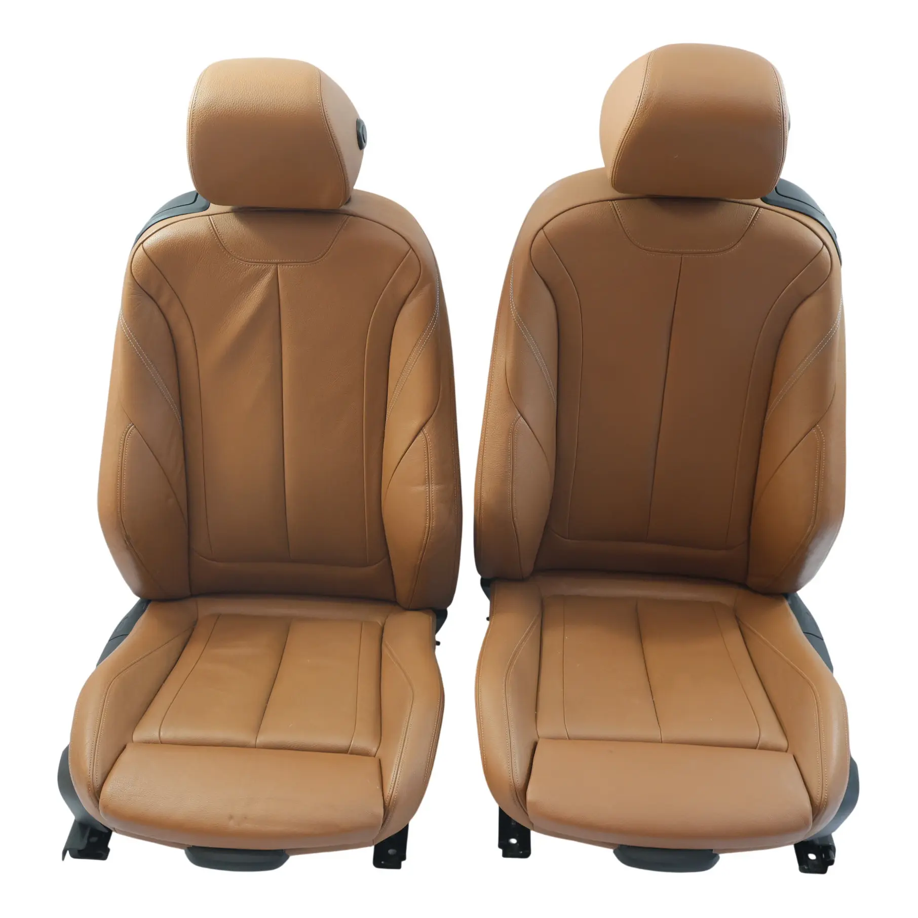 BMW F32 Front Sport Seat Set Left Right N/O/S Memory Heated Leather Dakota Brown