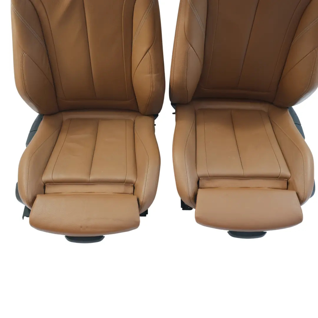 BMW F32 Front Sport Seat Set Left Right N/O/S Memory Heated Leather Dakota Brown - SKU RHD-BMW-F32-SEAT-SET-DAKOTA-SATTELBRAUN - Part number BMW-F32-SEAT-SET-DAKOTA-SATTELBRAUN