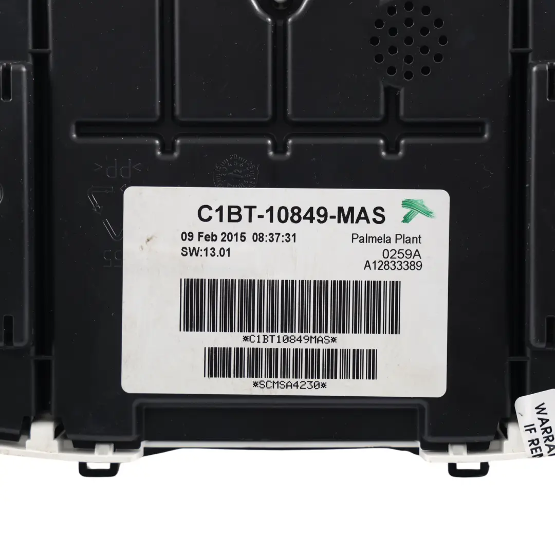 Ford B-Max Mk1 Speedometer Instrument Cluster Petrol Automatic - SKU RHD-C1BT-10849-MAS - Part number C1BT-10849-MAS