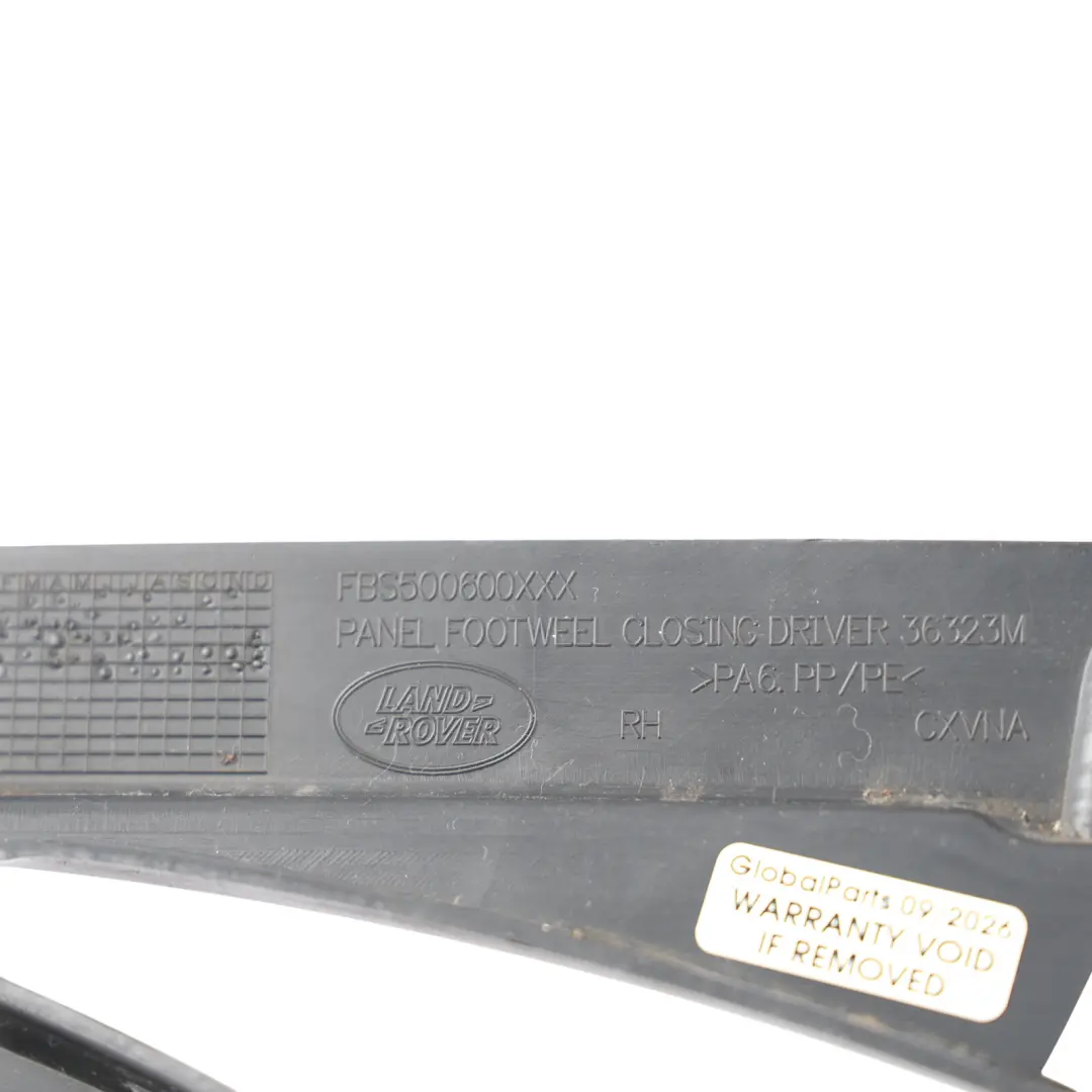 Range Rover L322 Lower Footwell Panels Driver's Side - SKU RHD-FBS500520 - Part number FBS500520