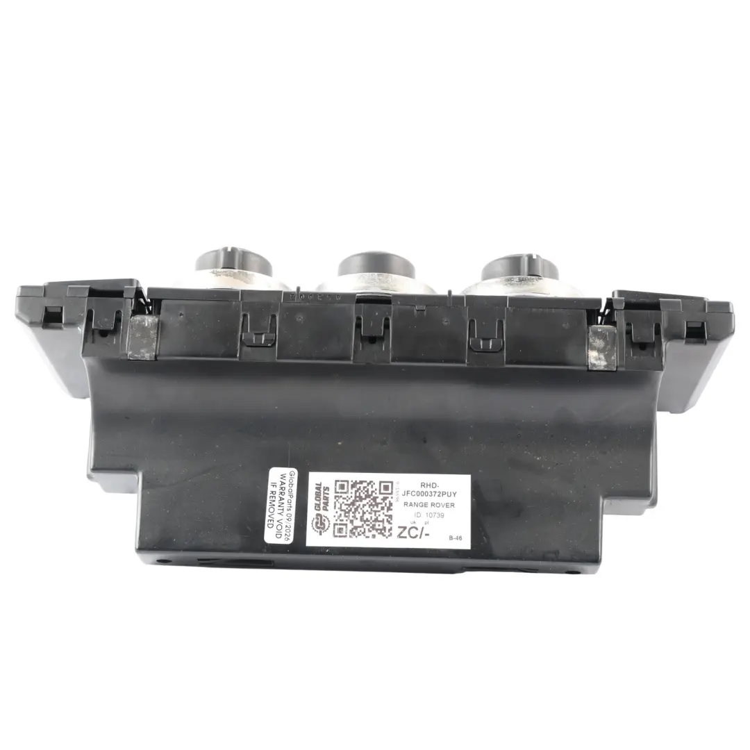 Range Rover L322 A/C Heater Control Switch Panel Unit - SKU RHD-JFC000372PUY - Part number JFC000372PUY