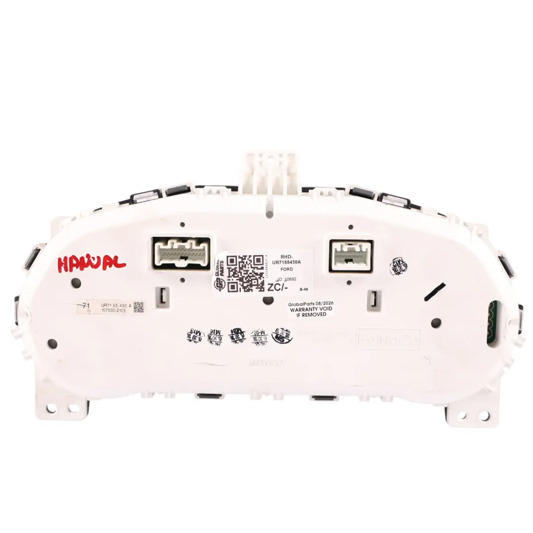Mk4 Instreument Cluster Speedometer Diesel Manual UR71-55430-A to Ford Ranger with Part number UR7155430A Ford Ranger Mk4 Instreument Cluster Speedometer Diesel Manual UR71-55430-A - SKU RHD-UR7155430A - Part number UR7155430A
