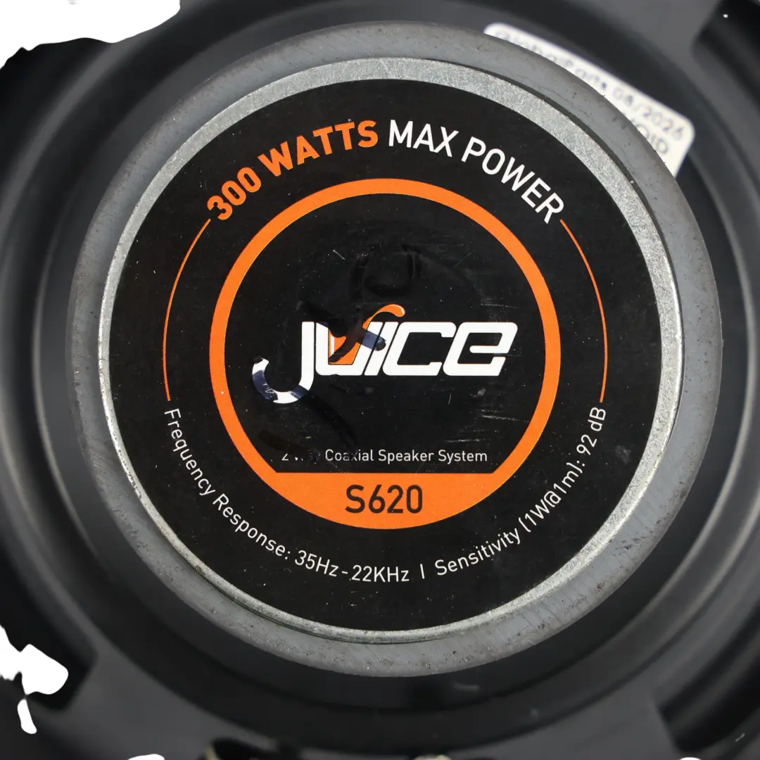 Juice 6.5" 17cm Coaxial Car Door Parcel Shelf 300W Speaker Pair Set to with Part number S620 Juice 6.5" 17cm Coaxial Car Door Parcel Shelf 300W Speaker Pair Set - SKU S620 - Part number S620