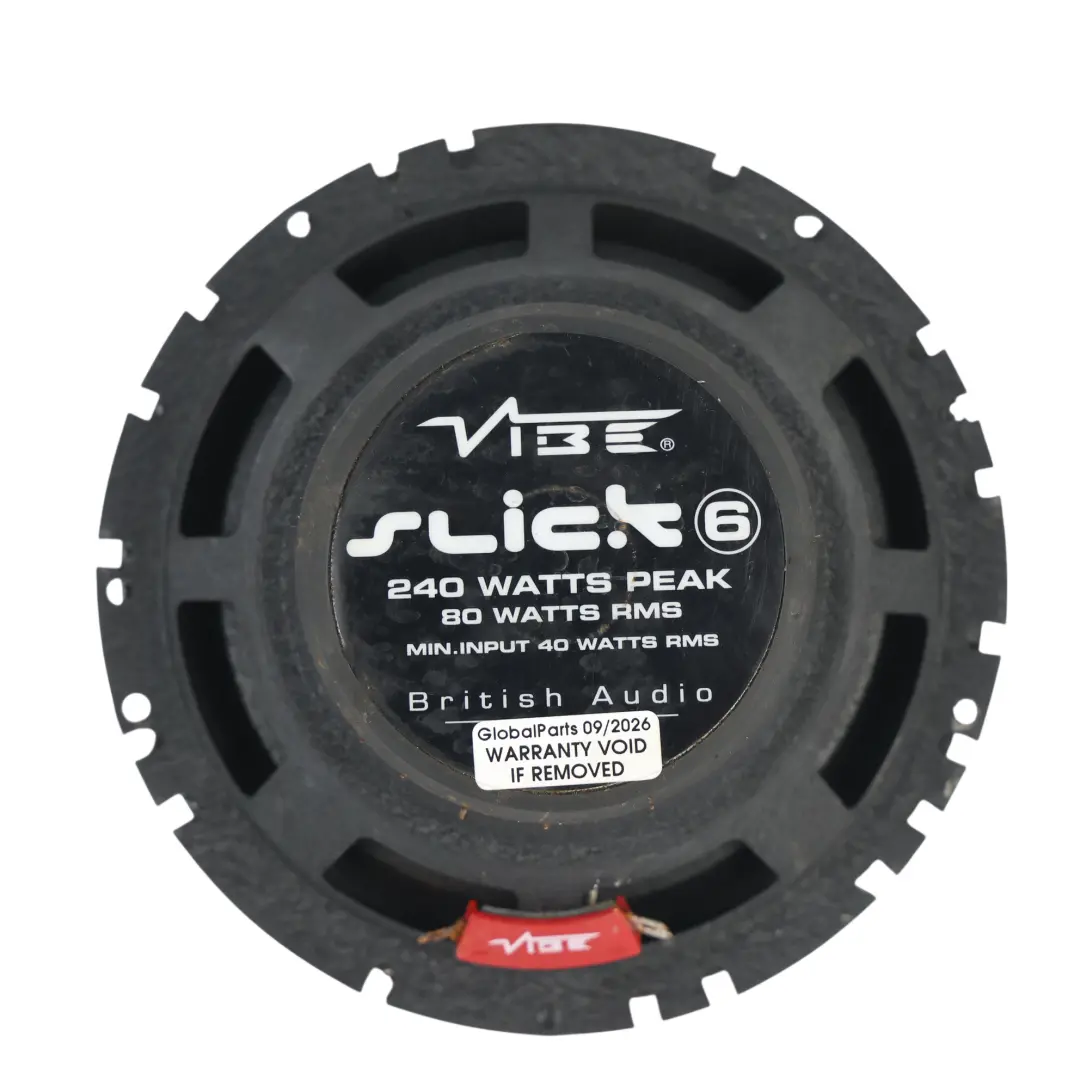 Genuine VIBE Slick S6 Coaxial Stereo Car Audio Speaker Tweeter 6,5" 240W to with Part number VIBE-SLICK6 Genuine VIBE Slick S6 Coaxial Stereo Car Audio Speaker Tweeter 6,5" 240W - SKU VIBE-SLICK6-1 - Part number VIBE-SLICK6