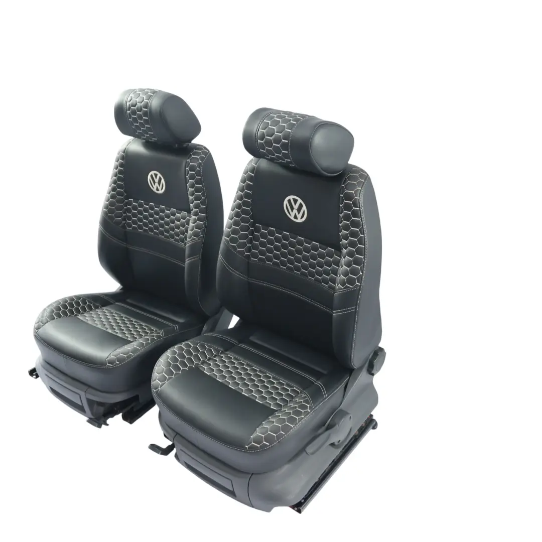 Volkswagen Caddy 2C Front Seat Left Right N/O/S Interior Leather Black Grey - SKU VOLKSWAFEN-CADDY-2C-SEATS-SEAT-LEFT-RIGHT-SET - Part number VOLKSWAFEN-CADDY-2C-SEATS-SEAT-LEFT-RIGHT-SET