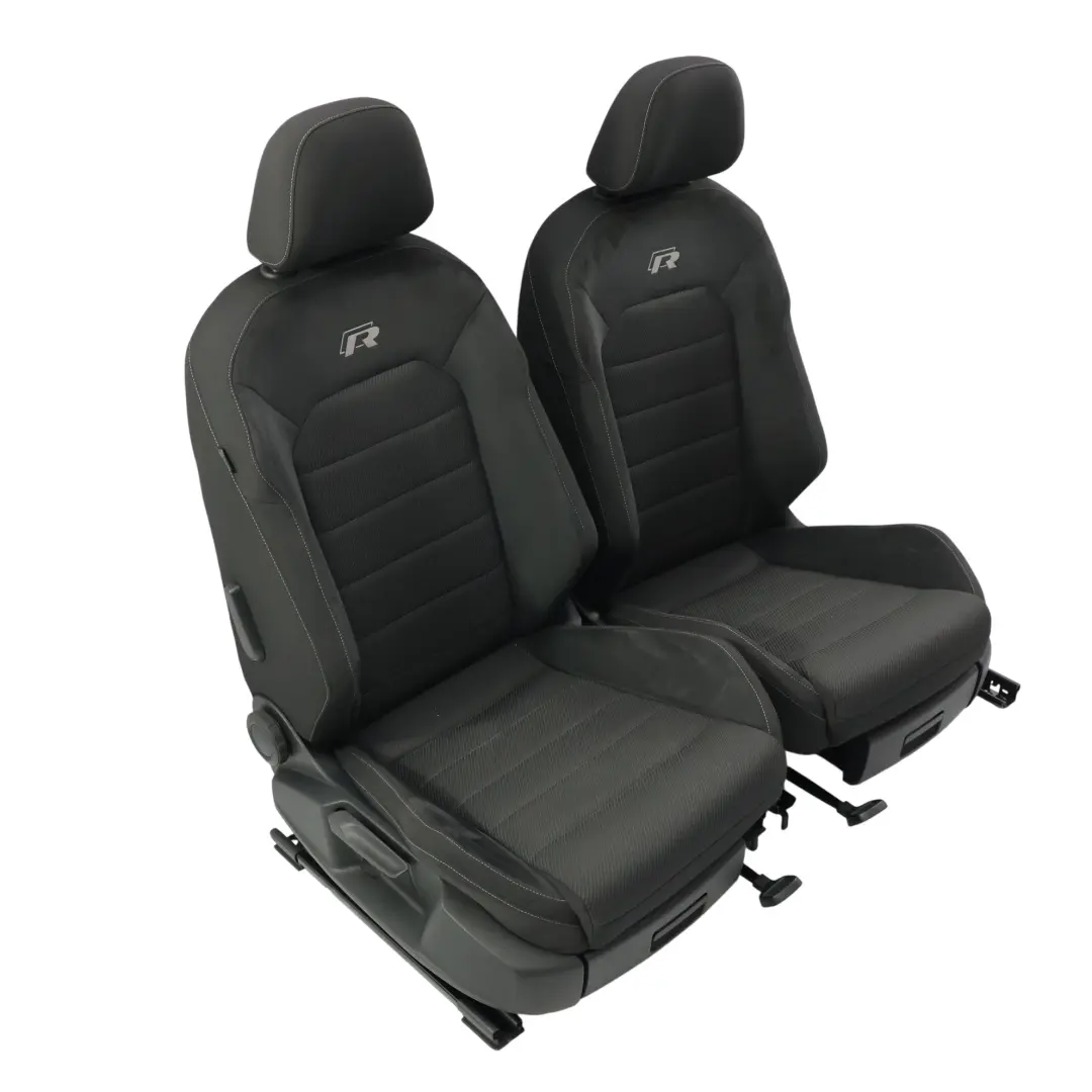 Sedili Interni Riscaldati Alcantara Nero Grigio per Volkswagen Golf R Mk7 5 Porte con numero di parte 5G4881805DK Volkswagen Golf R Mk7 5 Porte Sedili Interni Riscaldati Alcantara Nero Grigio - SKU VW-GOLF-R-5G-SEATS-SET-FABRIC-ALCANTARA - Numero di parte 5G4881805DK