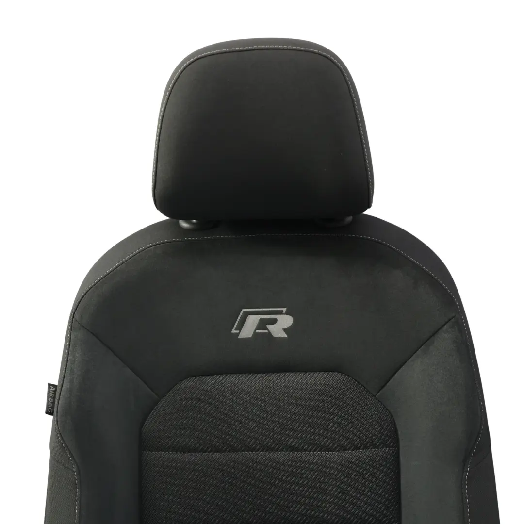 Sedili Interni Riscaldati Alcantara Nero Grigio per Volkswagen Golf R Mk7 5 Porte con numero di parte 5G4881805DK Volkswagen Golf R Mk7 5 Porte Sedili Interni Riscaldati Alcantara Nero Grigio - SKU VW-GOLF-R-5G-SEATS-SET-FABRIC-ALCANTARA - Numero di parte 5G4881805DK