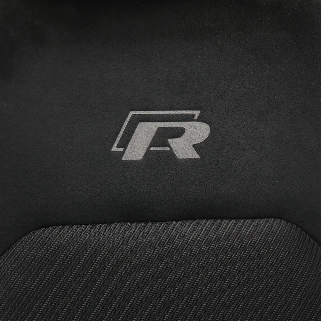 Volkswagen Golf R Mk7 5 Porte Sedili Interni Riscaldati Alcantara Nero Grigio - SKU VW-GOLF-R-5G-SEATS-SET-FABRIC-ALCANTARA - Numero di parte 5G4881805DK