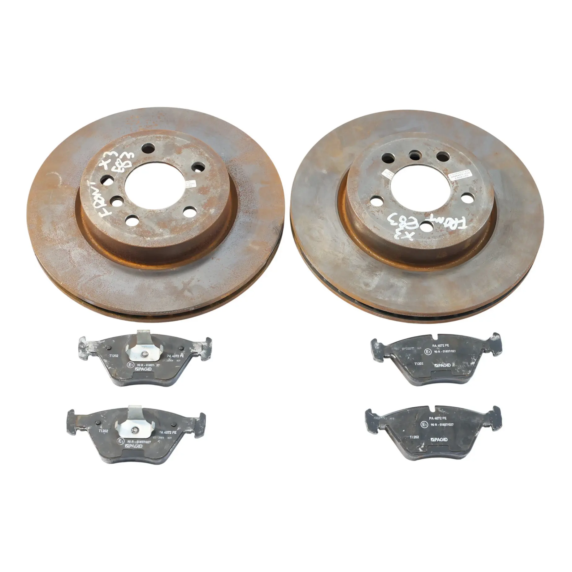 BMW X3 E83 Bremsscheiben Bremsbeläge Satz Vorne Brembo 325X25