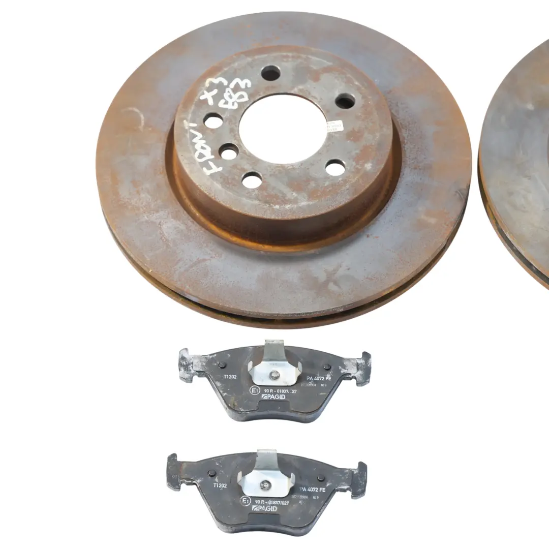 Bremsscheiben Bremsbeläge Satz Vorne Brembo 325X25 für BMW X3 E83 mit Teilenummer X3-E83-BREMBO1 BMW X3 E83 Bremsscheiben Bremsbeläge Satz Vorne Brembo 325X25 - SKU X3-E83-BREMBO1 - Teilenummer X3-E83-BREMBO1