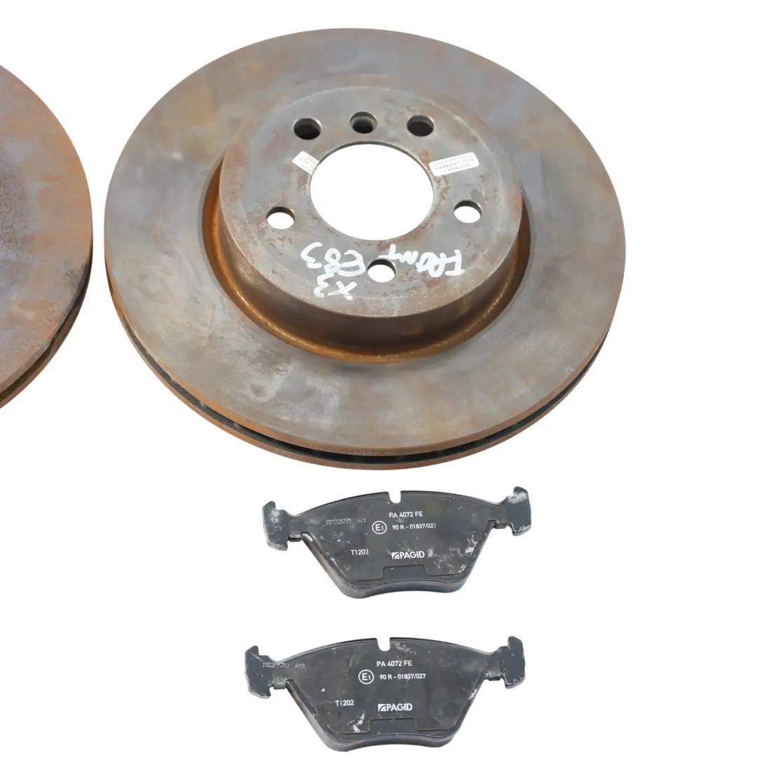 Bremsscheiben Bremsbeläge Satz Vorne Brembo 325X25 für BMW X3 E83 mit Teilenummer X3-E83-BREMBO1 BMW X3 E83 Bremsscheiben Bremsbeläge Satz Vorne Brembo 325X25 - SKU X3-E83-BREMBO1 - Teilenummer X3-E83-BREMBO1