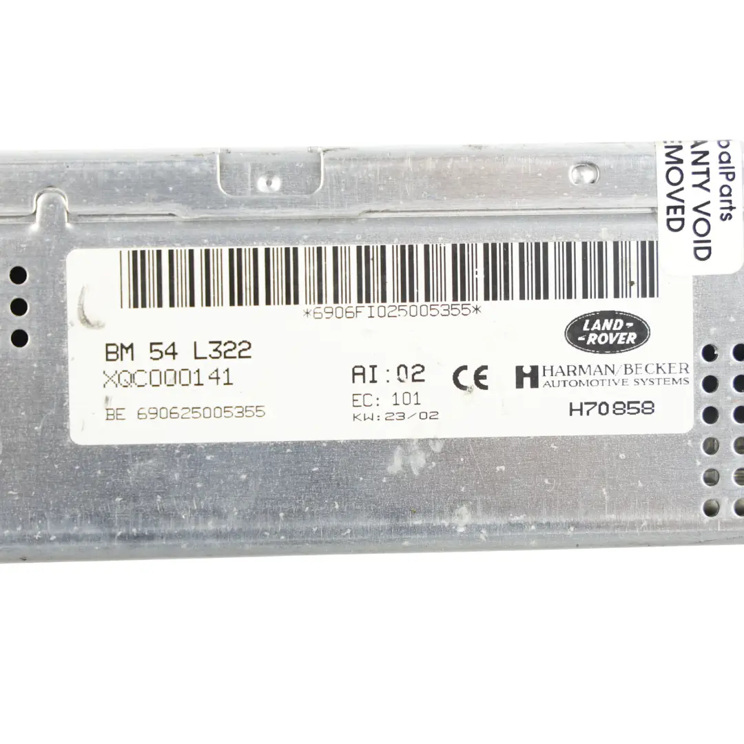 Radio Sound Amplifier Control Unit Module to Range Rover L322 with Part number XQC000141 Range Rover L322 Radio Sound Amplifier Control Unit Module - SKU XQC000141 - Part number XQC000141