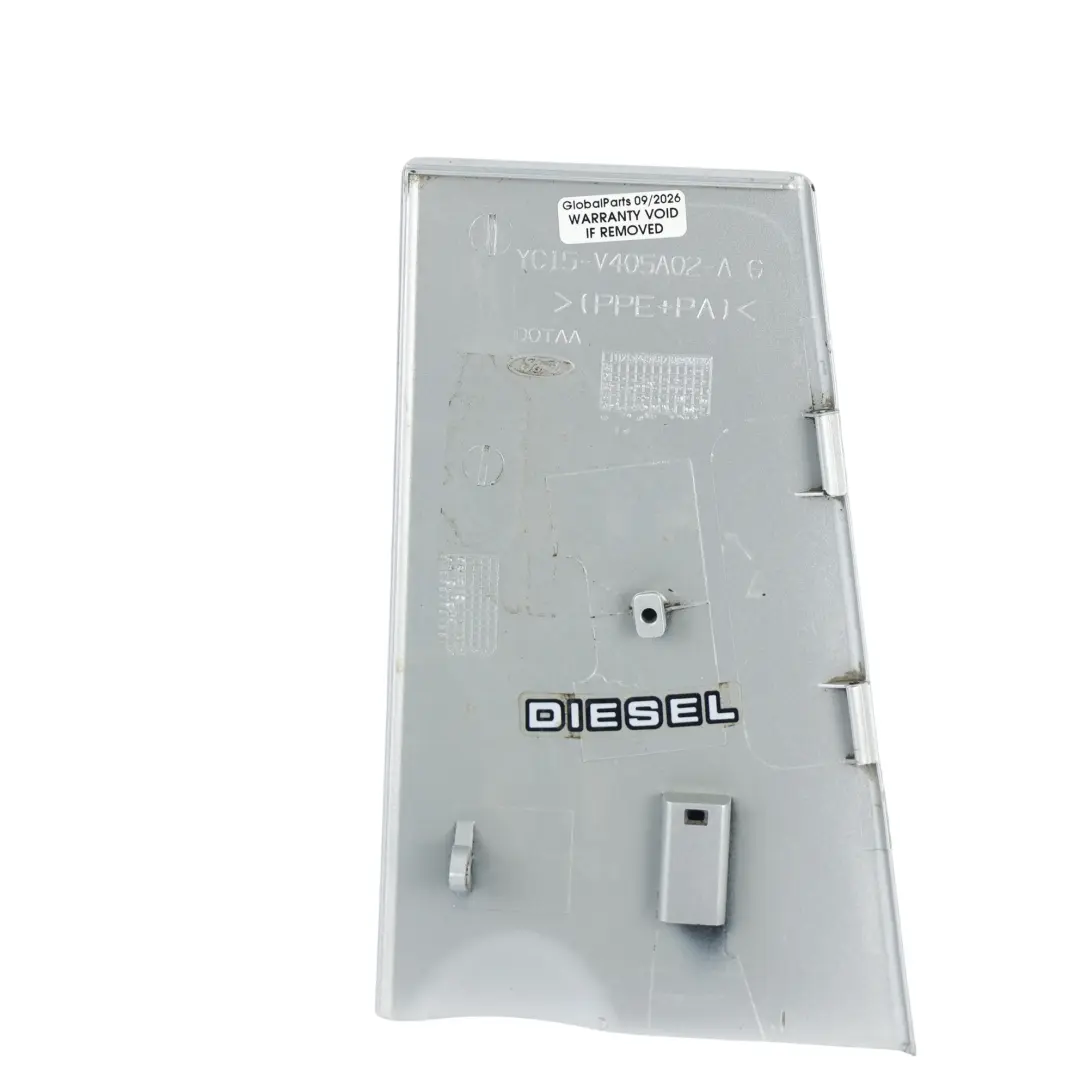 Ford Transit Mk7 Fuel Filler Flap Door Moondust Silver - ZJ - SKU YC15-V405A02-AG-MDS - Part number YC15-V405A02-AG