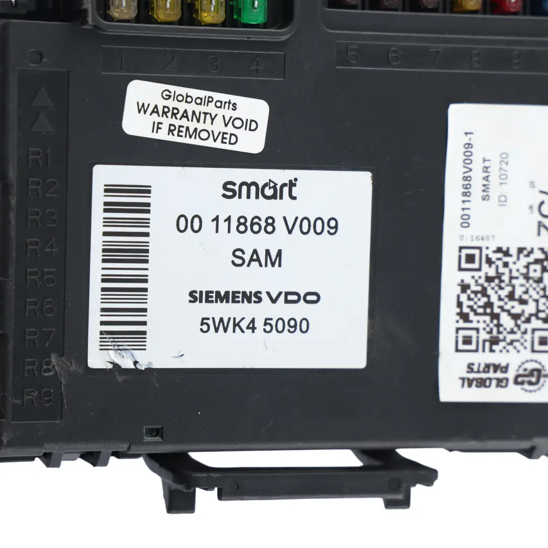 W452 BCM Karosseriesteuergerät Sicherungskasten für Smart mit Teilenummer 0011868V009 Smart W452 BCM Karosseriesteuergerät Sicherungskasten - SKU 0011868V009-1 - Teilenummer 0011868V009