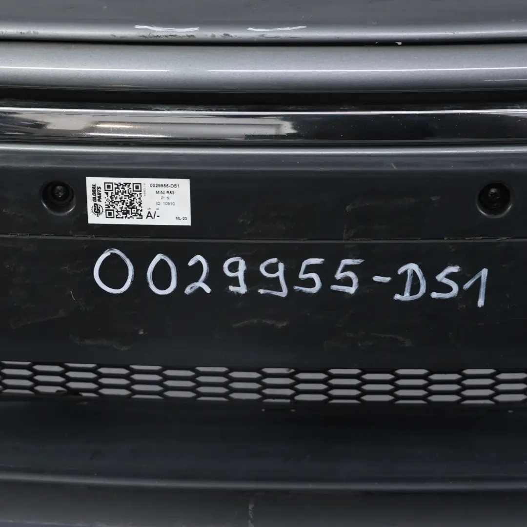 Front Bumper Cooper S Panel Dark Silver Metallic - 871 to Mini R52 R53 with Part number 0029955 Mini R52 R53 Front Bumper Cooper S Panel Dark Silver Metallic - 871 - SKU 0029955-DS1 - Part number 0029955