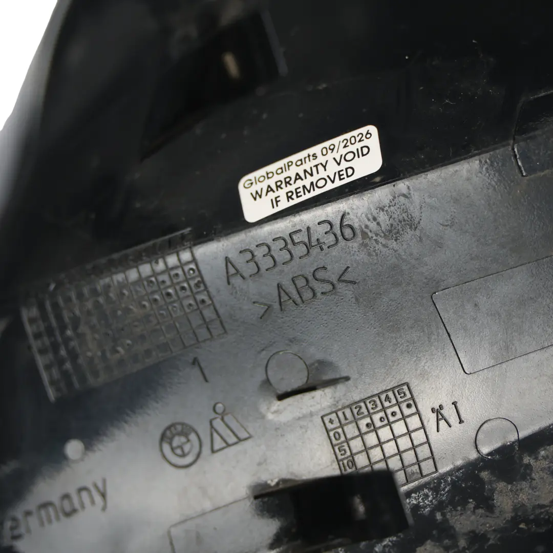 Wing Mirror Cover BMW E90 E91 LCI Right O/S Cap Casing Black Sapphire 475 to with Part number 0036828 Wing Mirror Cover BMW E90 E91 LCI Right O/S Cap Casing Black Sapphire 475 - SKU 0036828-BS2 - Part number 0036828