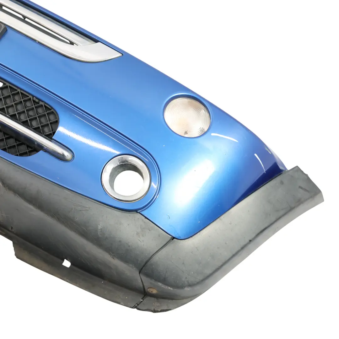Front Bumper Trim Panel Hyper Blue Metallic - A28 to Mini R50 R52 with Part number 0308998 Mini R50 R52 Front Bumper Trim Panel Hyper Blue Metallic - A28 - SKU 0308998-HYB - Part number 0308998
