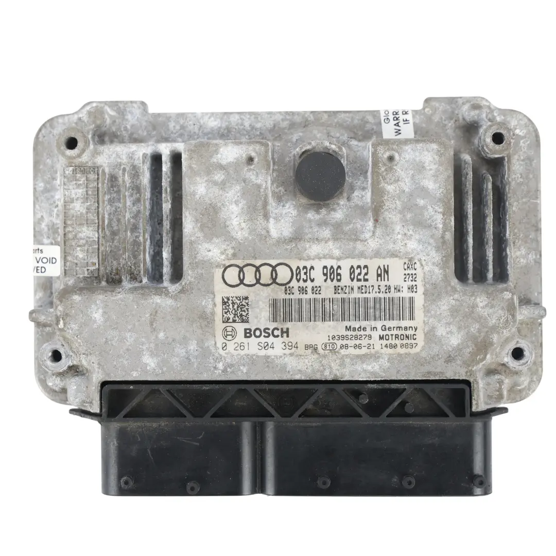 Audi A3 8P Steuergerät Zündschloss Schlüssel 1.4 TFSI 125PS CAXC Schalter 03C906 - SKU 03C906022AN-1 - Teilenummer 03C906022AN