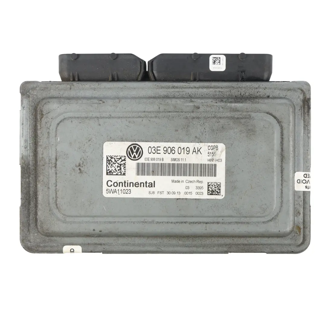 CGPB 1.2 60HP Centralina Motore ECU Manuale per Volkswagen Polo 6R con numero di parte 03E906019AK Volkswagen Polo 6R CGPB 1.2 60HP Centralina Motore ECU Manuale - SKU 03E906019AK-1 - Numero di parte 03E906019AK