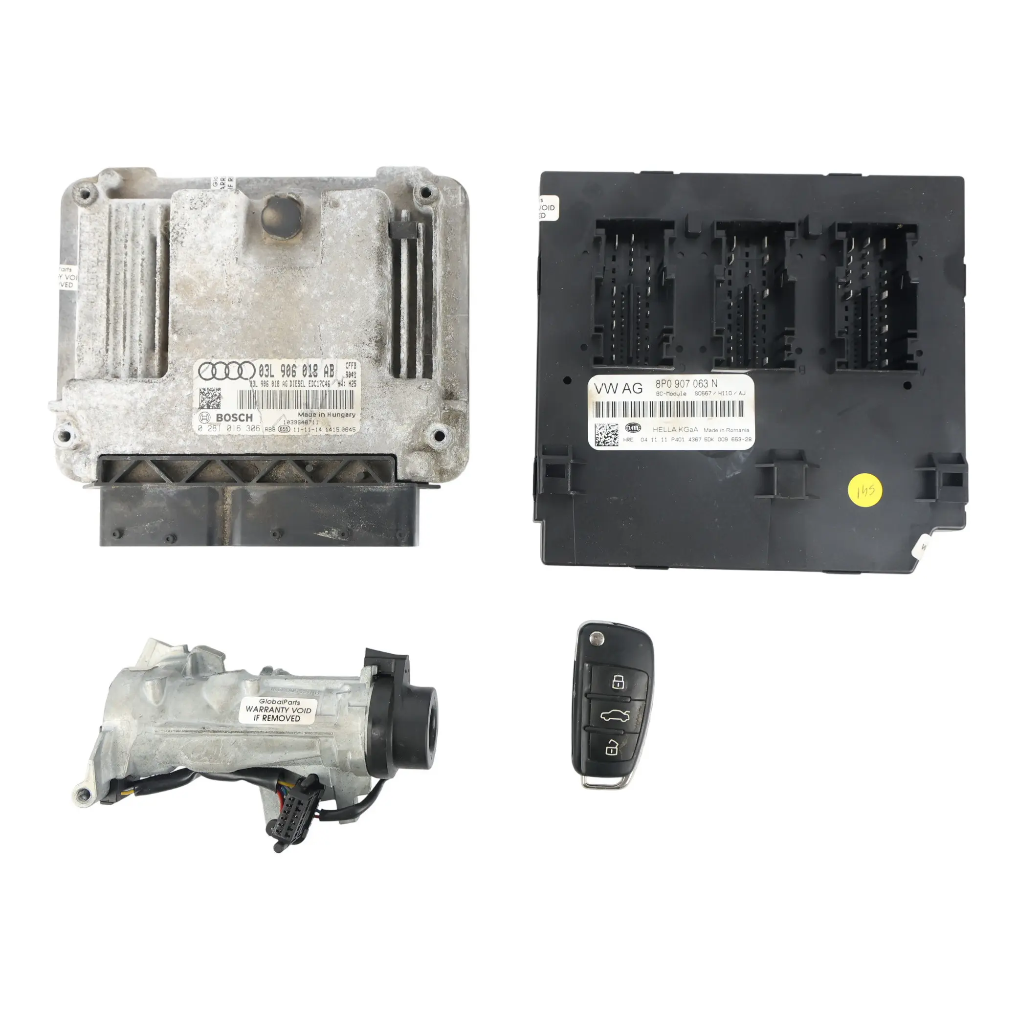 Audi A3 8P CFFB 2.0 TDI 140HP Engine Control Unit Kit ECU 03L906018AB Manual