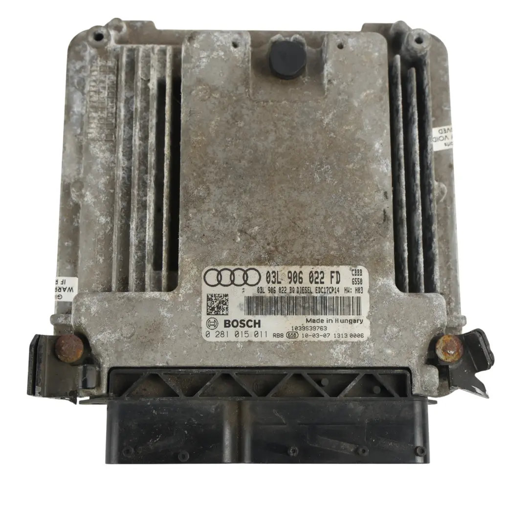 Audi A3 8P 2.0 TDI 170HP CBBB ECU Komputer Silnika Zestaw - SKU 03L906022FD-2 - Numer Części 03L906022FD