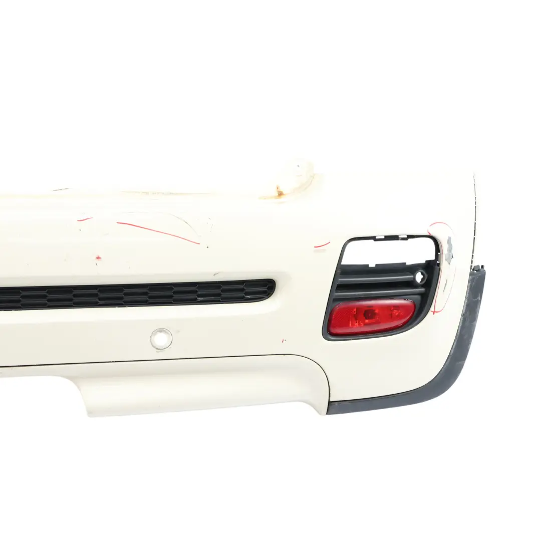 Heckstoßstange PDC Verkleidung JCW Aerokit Pfeffer Weiß 850 für Mini R56 R57 mit Teilenummer 0413367 Mini R56 R57 Heckstoßstange PDC Verkleidung JCW Aerokit Pfeffer Weiß 850 - SKU 0413367-PW - Teilenummer 0413367