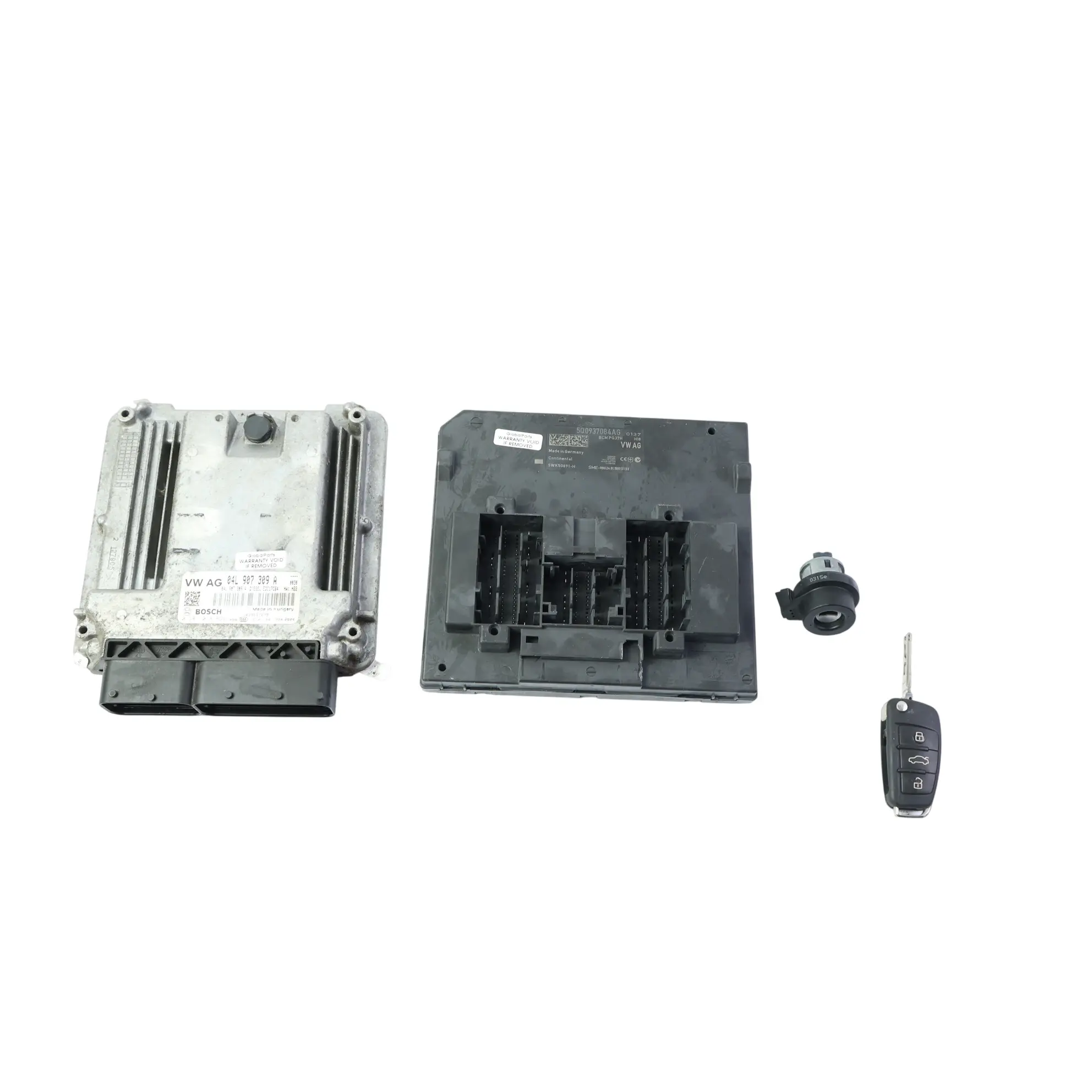 Audi A3 8V 2.0 TDI 150HP Engine ECU Kit Ignition With Key Automat 04L907309A