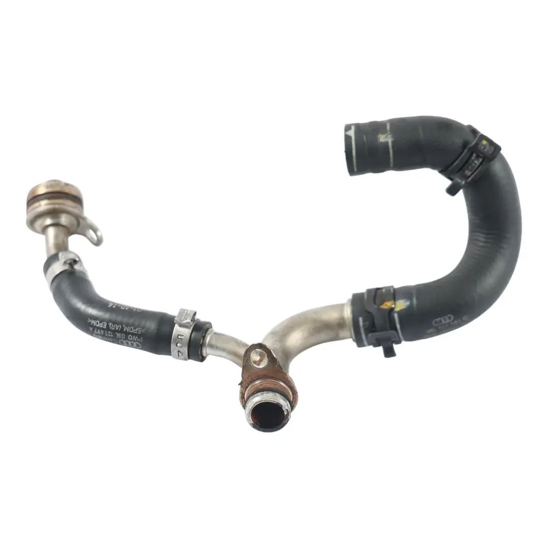 Water Coolant Pipe Hose Turbocharger 2.0 TFSI to Audi A5 8T A4 B8 with Part number 06L121497D Audi A5 8T A4 B8 Water Coolant Pipe Hose Turbocharger 2.0 TFSI - SKU 06L121497D - Part number 06L121497D