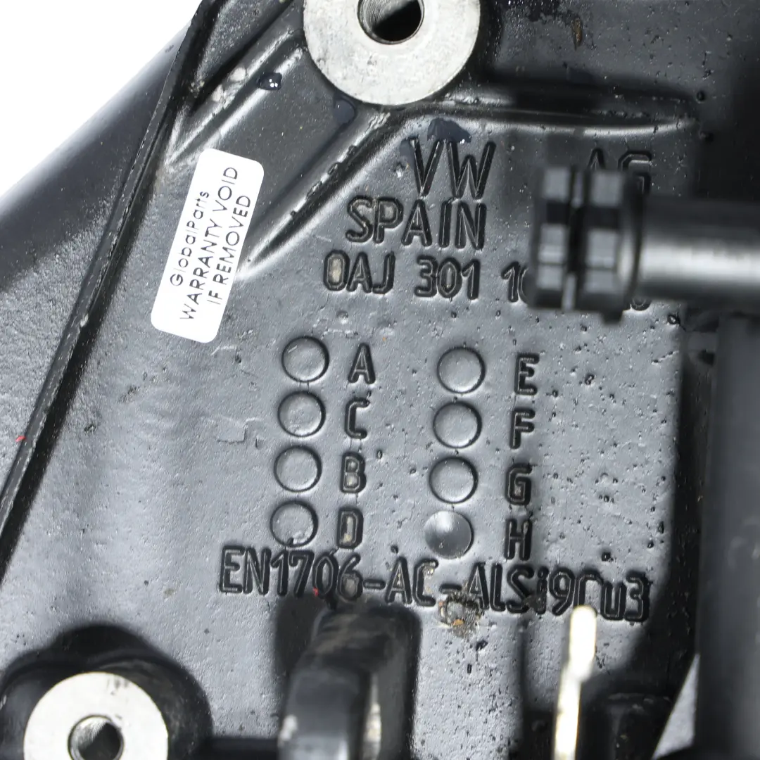 CAXC Petrol Manual Gearbox KRG 6 Speed WARRANTY to Audi A3 8P 1.4 TFSI with Part number 0AJ300041H Audi A3 8P 1.4 TFSI CAXC Petrol Manual Gearbox KRG 6 Speed WARRANTY - SKU 0AJ300041H-2 - Part number 0AJ300041H