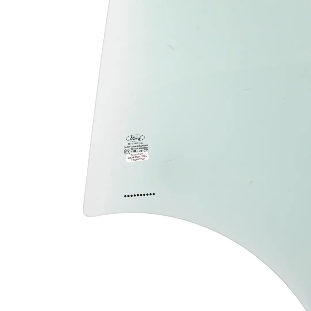 Mk4 Rear Door Window Glass Left N/S 7S71-A25713-AC to Ford Mondeo with Part number 1461653 Ford Mondeo Mk4 Rear Door Window Glass Left N/S 7S71-A25713-AC - SKU 1461653 - Part number 1461653