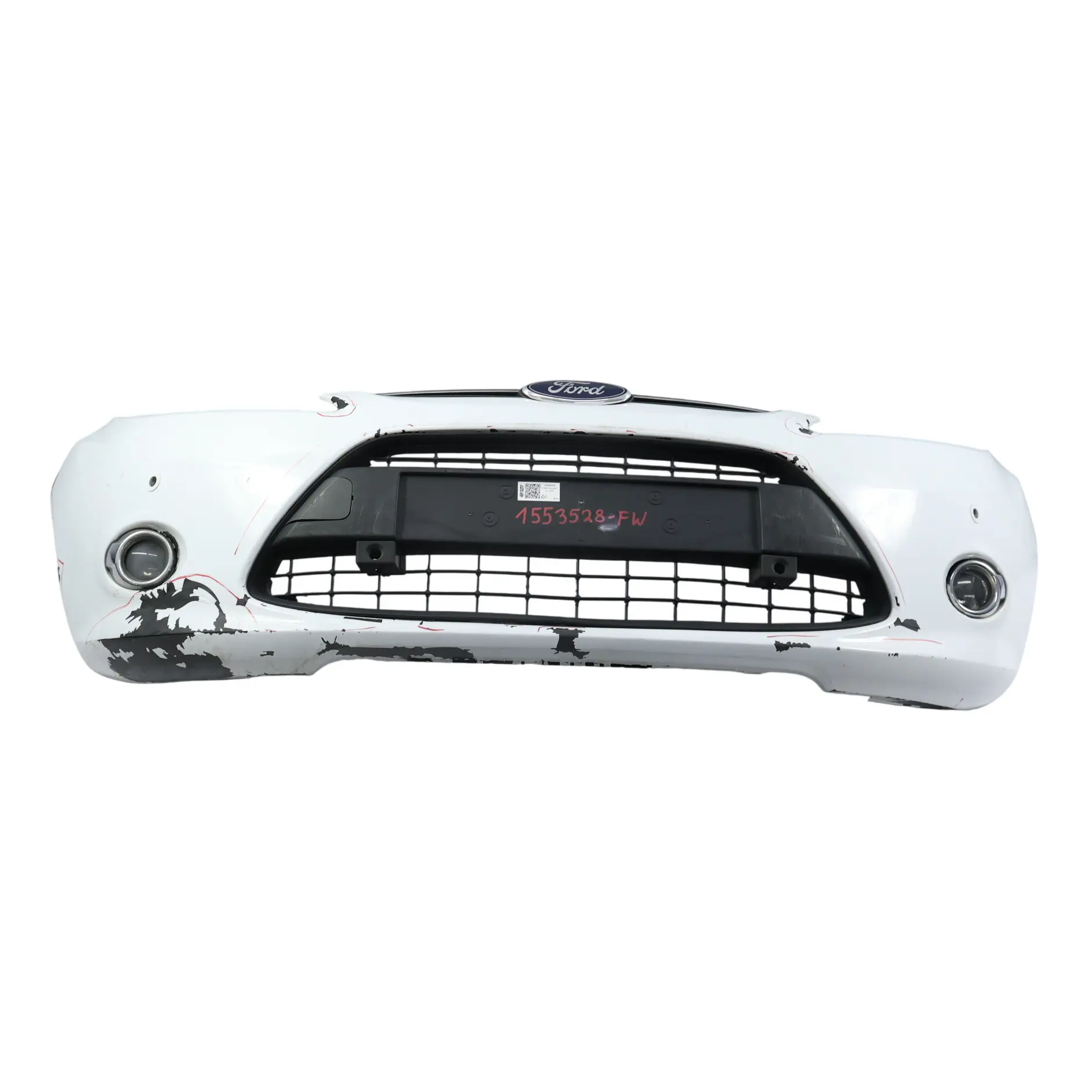 Ford Fiesta Mk7 Front Bumper Trim Panel Covering Frozen White - Z2