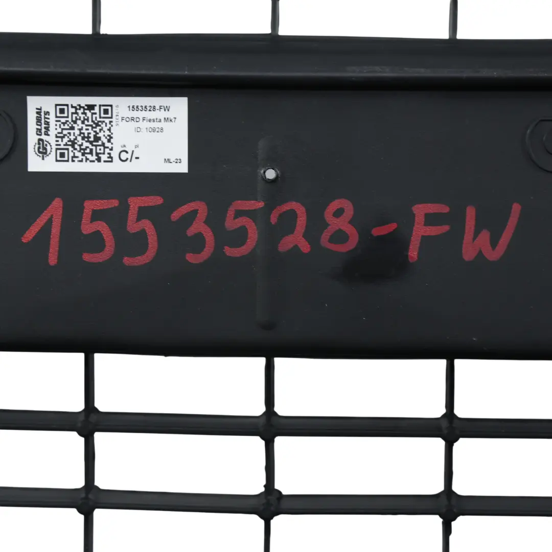 Ford Fiesta Mk7 Front Bumper Trim Panel Covering Frozen White - Z2 - SKU 1553528-FW - Part number 1553528