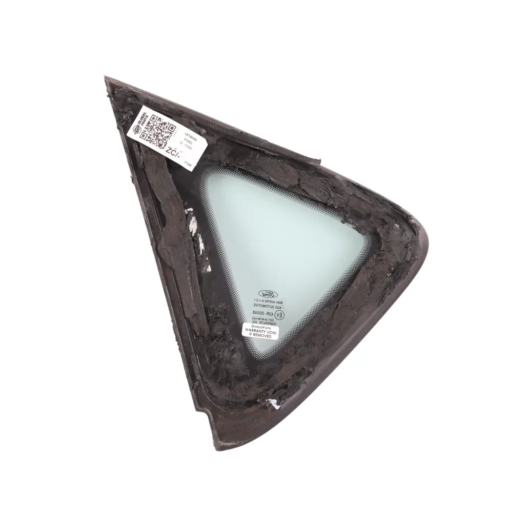 Quarter Window Side C-Pillar Glass Right O/S 8A61-A29750-AC to Ford Fiesta Mk7 Rear with Part number 1574698 Ford Fiesta Mk7 Rear Quarter Window Side C-Pillar Glass Right O/S 8A61-A29750-AC - SKU 1574698 - Part number 1574698