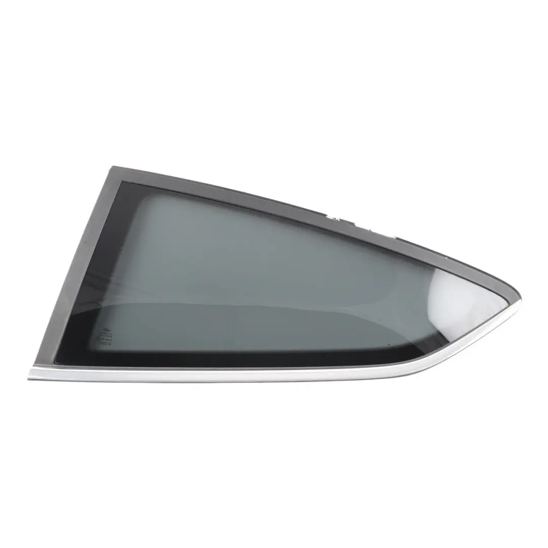Quarter Window Glass Tinted AS3 Rear Left N/S Chrome to Ford Fiesta Mk7 with Part number 1599212 Ford Fiesta Mk7 Quarter Window Glass Tinted AS3 Rear Left N/S Chrome - SKU 1599212 - Part number 1599212