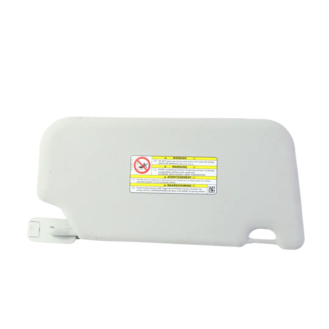 Sun Visor Cover Panel Grey Front Left N/S to Ford Fiesta Mk7 with Part number 1777175 Ford Fiesta Mk7 Sun Visor Cover Panel Grey Front Left N/S - SKU RHD-1777175 - Part number 1777175